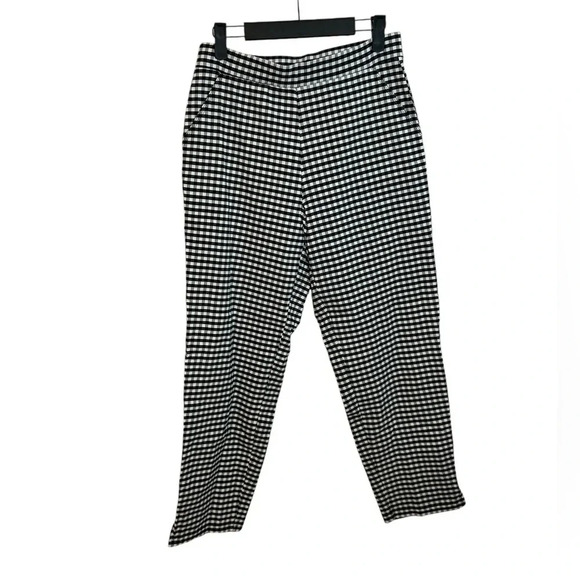 Hue Gingham Pull On Ankle Pants - Picture 1 of 5